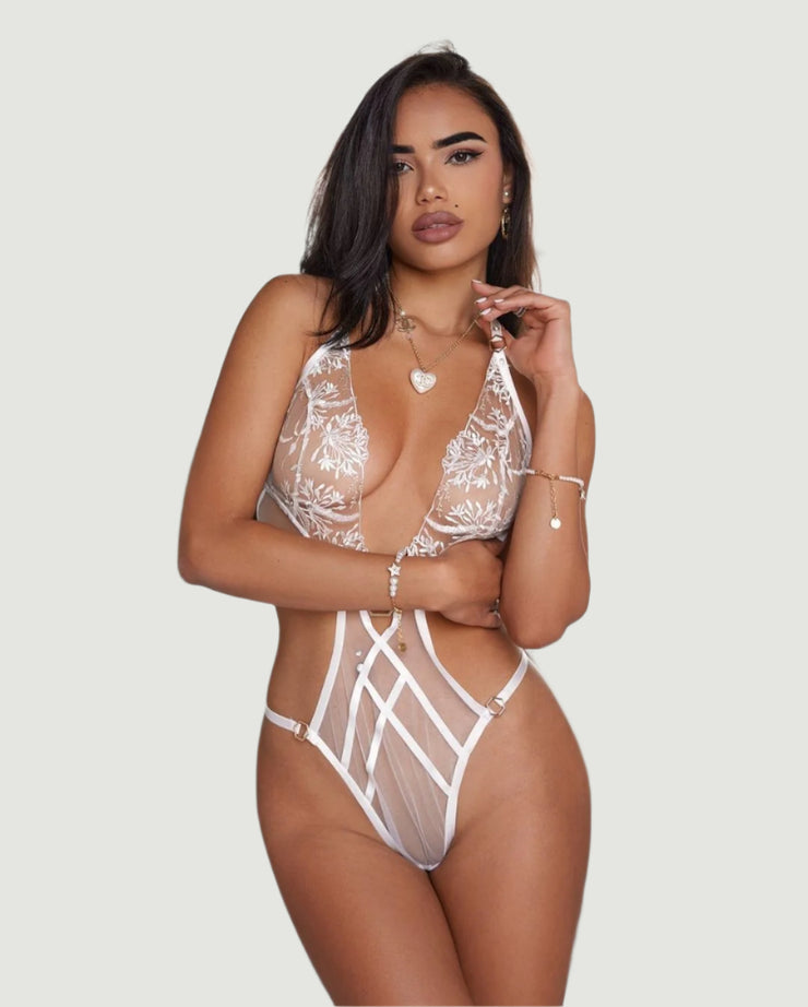 Barely Behaved Bridal Bodysuit - IrisLace