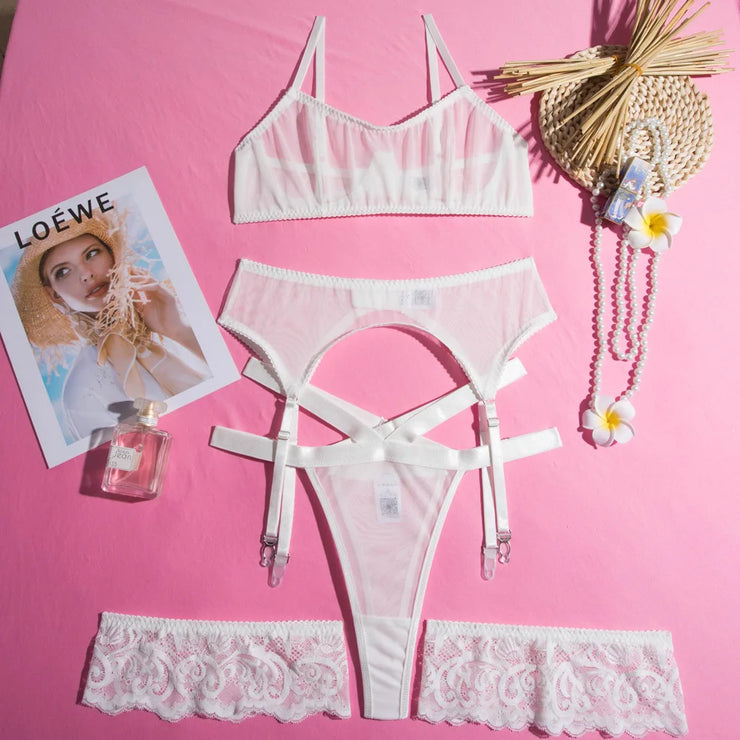 Curves of Desire Bra Panty Set - IrisLace