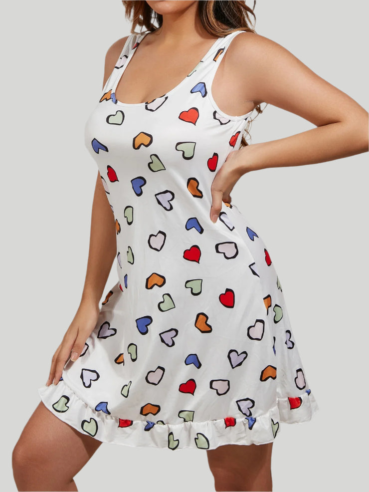 Dream of Me Floral Camisole Valentine Nightdress - IrisLace