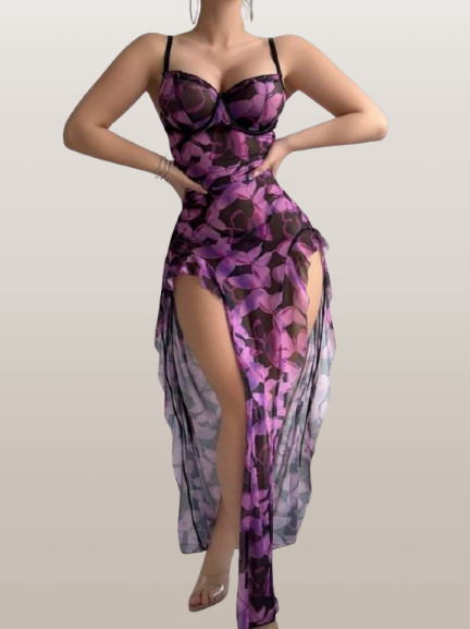 Fluffy Feels Lounge Set PURPLE - IrisLace