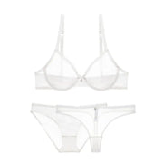 Love Spell Sheer Lace Bra & Panty Set - IrisLace