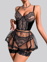 Nuella Corset Lingerie Set - IrisLace