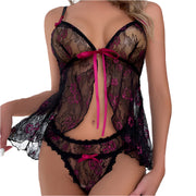 Sexy Mesh See-Through Underwear Suit for Women - IrisLace