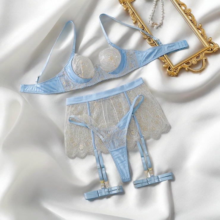 Ultra Sexy 5-Piece Lace Lingerie Set - IrisLace