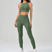 Workout Whispers Seamless Yoga Active Set - IrisLace
