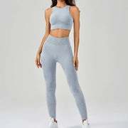 Workout Whispers Seamless Yoga Active Set - IrisLace
