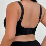 Plus Size Wireless Black Bra – Full Coverage Supportive Minimizer Bralette - Image 3