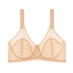 Floral Lace Front-Buckle Wireless Bra – Breathable Comfortable Lingerie Top for Daily Wear - Image 3