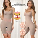 Women’s Full Body Shaper Bodysuit – Firm Tummy Control Waist Trainer & Thigh Slimming Shapewear - Image 4