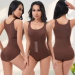 Women’s Double-Layer Shapewear Bodysuit – Tummy Control & Butt Lift Waist Trainer