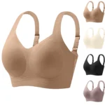 Premium Skin Tone Full-Coverage Wireless Bra – Seamless Supportive Plus Size Everyday Lingerie - Image 3