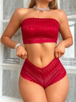 Strapless Lace Bralette & Panty Set – Wireless Seamless Lingerie (S–XL) - Image 2