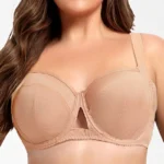 Women's Ultra-Thin Minimizer Bra – Non-Padded Underwire Breathable Lingerie for Plus Sizes (34–42 D–H)