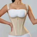 Fajas Colombianas Waist Trainer Vest – Double Compression Body Shaper with Zipper & Hooks