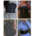 13-Bone Latex Waist Trainer Corset – Zipper & 3-Hook Tummy Control Shapewear Belt - Image 6