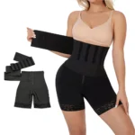 Women’s 2-in-1 High-Waist Shapewear Shorts – Tummy Slimming Body Shaper & Waist Trainer