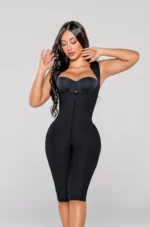 Colombian Powernet Shapewear Girdle – Front Hook Waist Shaper with Long Thigh Slimming Support - Image 3