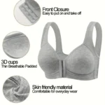 4-Pack Seamless Push-Up Bras for Women – Front Closure, Breathable & Comfortable - Image 5