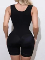 Women’s Lace-Trim Shapewear Bodysuit – Tummy Control Corset with Adjustable Straps & Zipper - Image 4